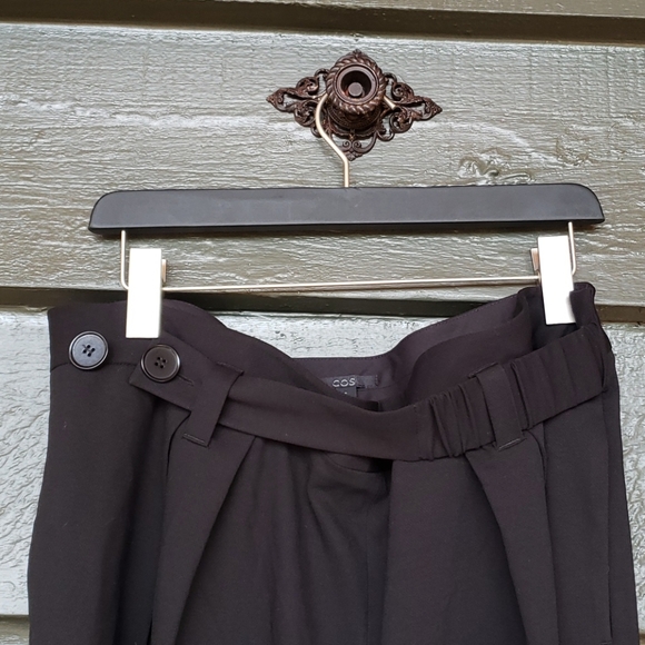 COS Black Loose Fit Wide-Leg Culottes Crop Pants M - Picture 2 of 6